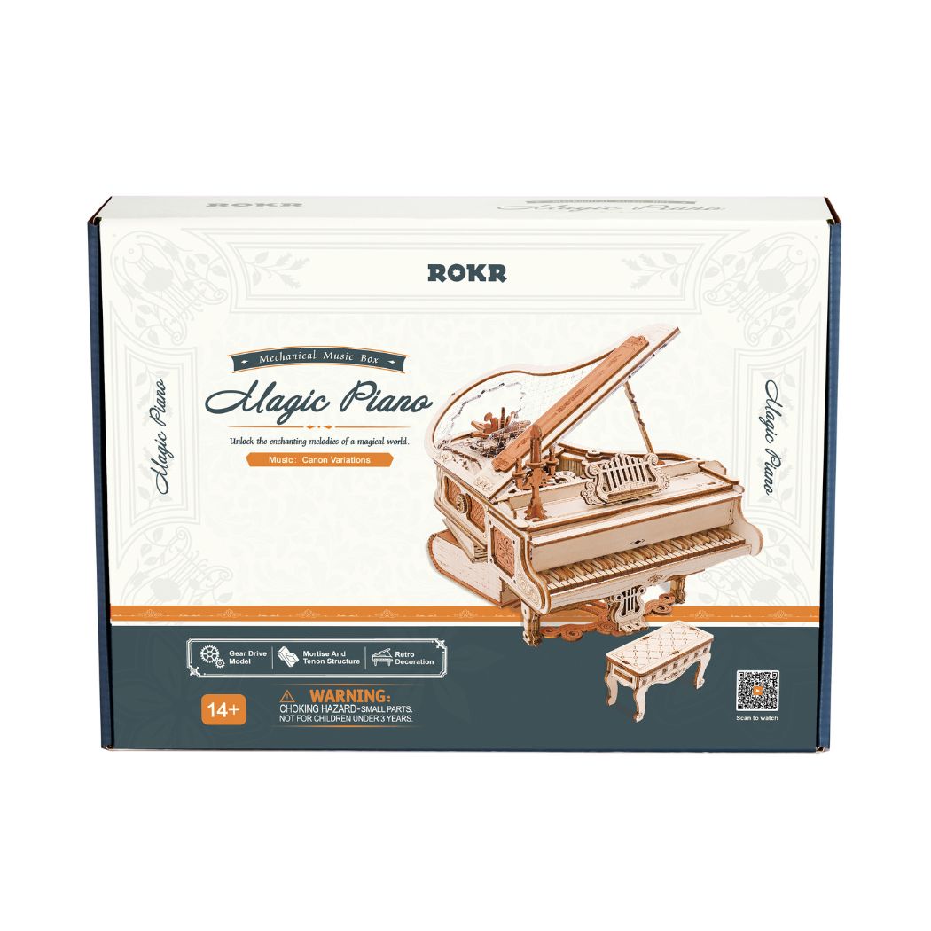 Modellino in 3d di un pianoforte a coda