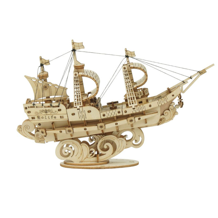 Puzzle in 3d che riproduce in miniatura un veliero
