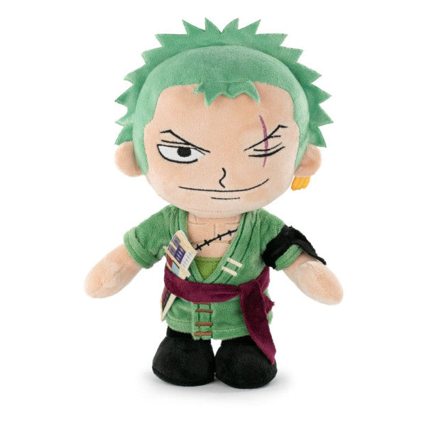 Plush del personaggio Zoro di One Piece.