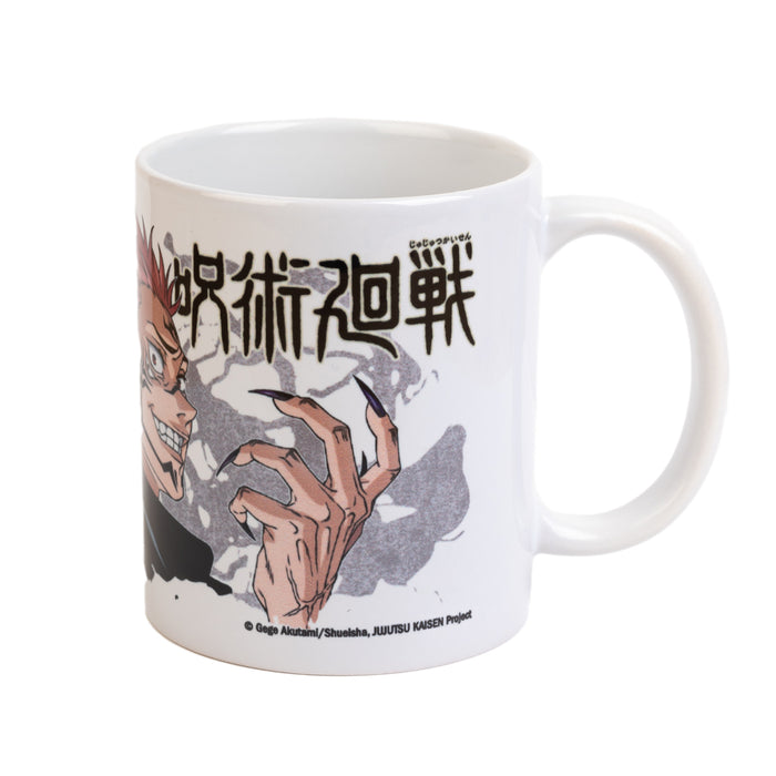 Tazza in ceramica della Serie Jujutsu Kaisen con i presonaggi Yuji e Sukuna