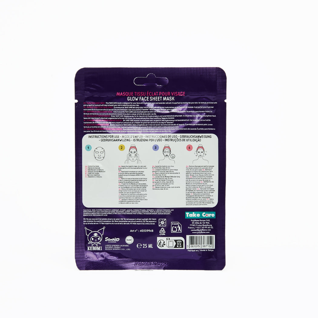 Facial Mask Effetto Glow - Kuromi
