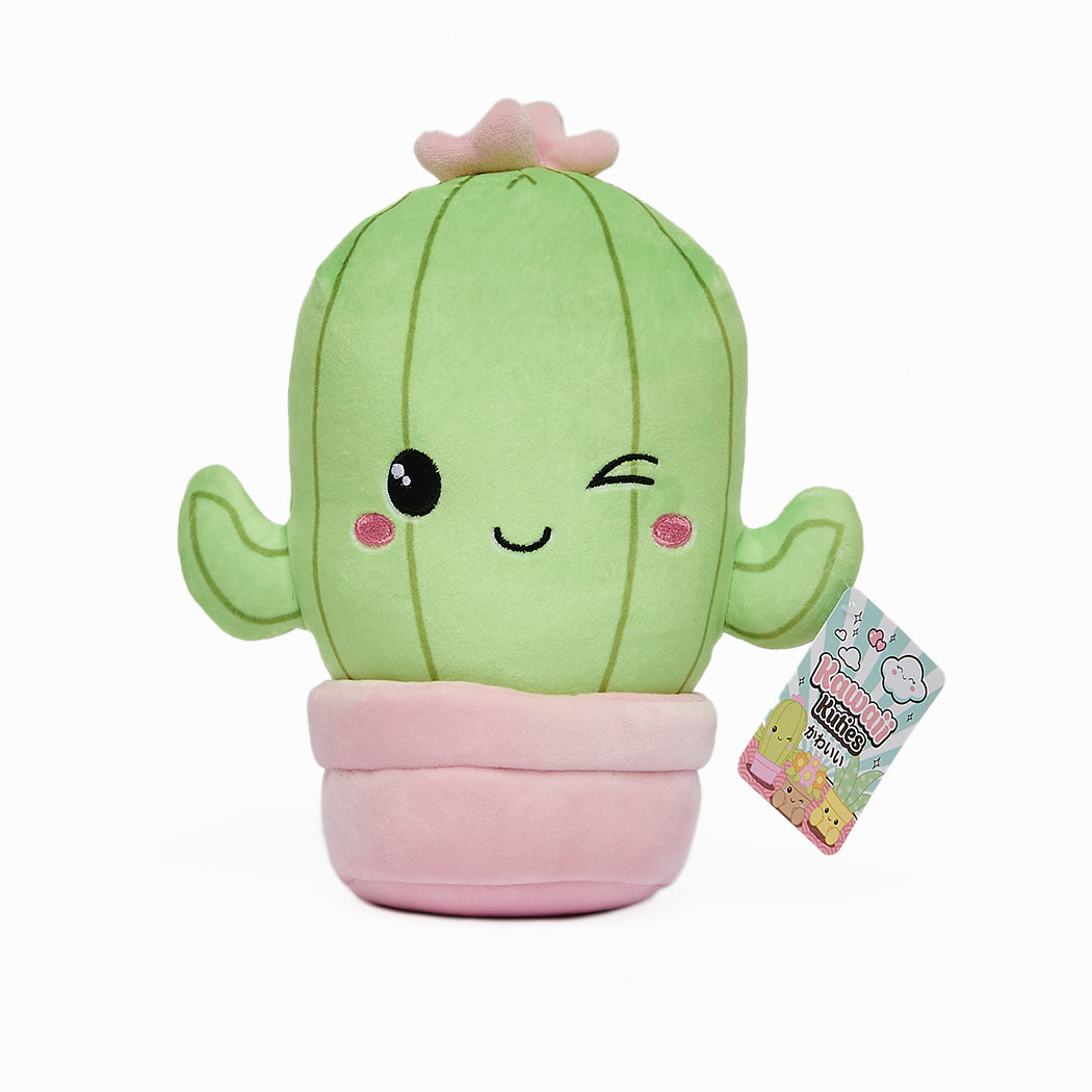 Peluche super morbido a forma di piantina grassa Kawaii. La serie è composta da: Pianta Aloe, Pianta Echevera, Cactus