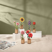 Puzzle in 3d che riproduce una rosa rossa.