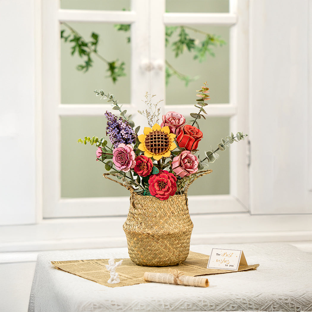 Puzzle in 3d che riproduce una rosa rossa.