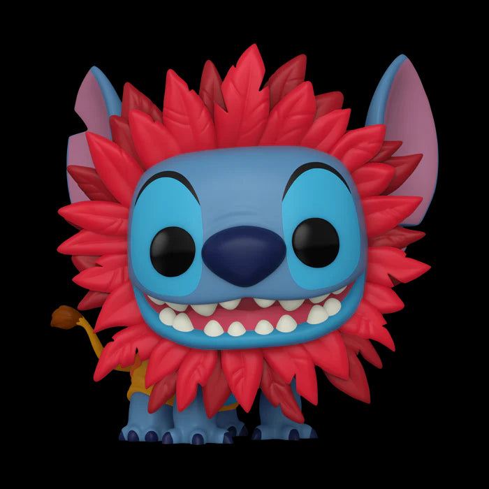 Funko Pop di Stitch travestito da Simba.