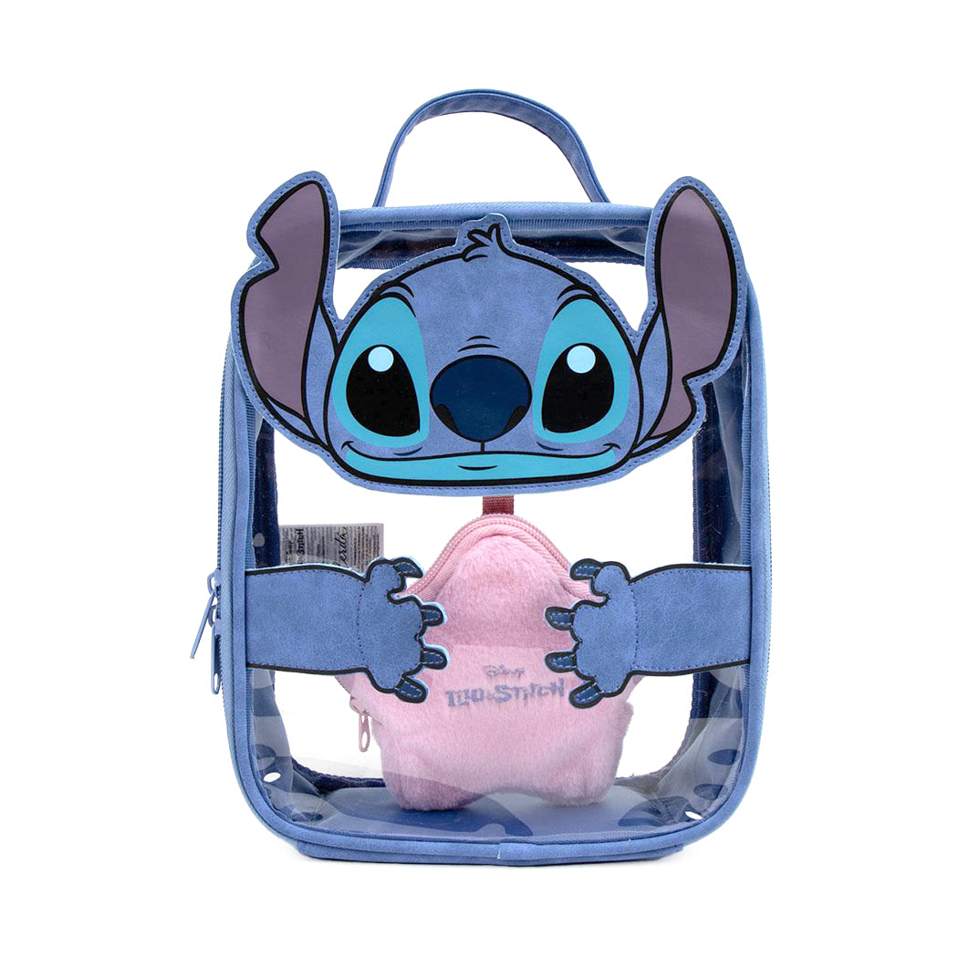 Beauty Case di Stitch,  contiene all'interno un grazioso astuccio in peluche a forma di stella.
