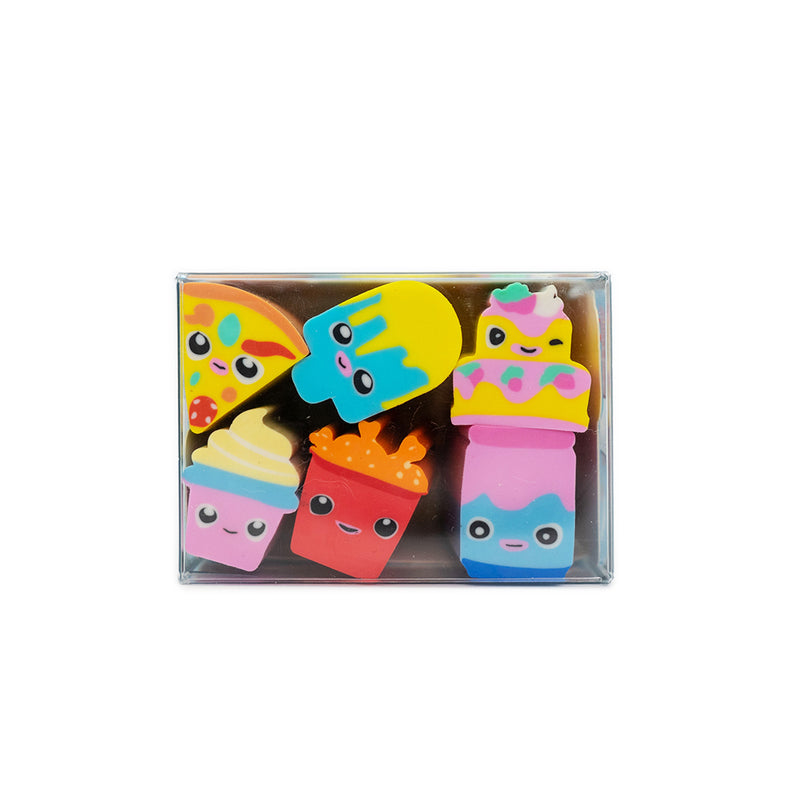 Set di 6 gomme a forma di Sushi o Street Food