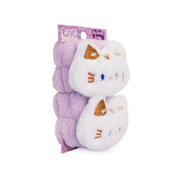 Set di due polsini con animaletti kawaii utili durante la skincare.