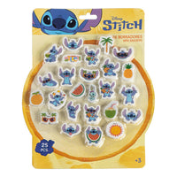 Set di 25 gomme da cancellare del personaggio Stitch.