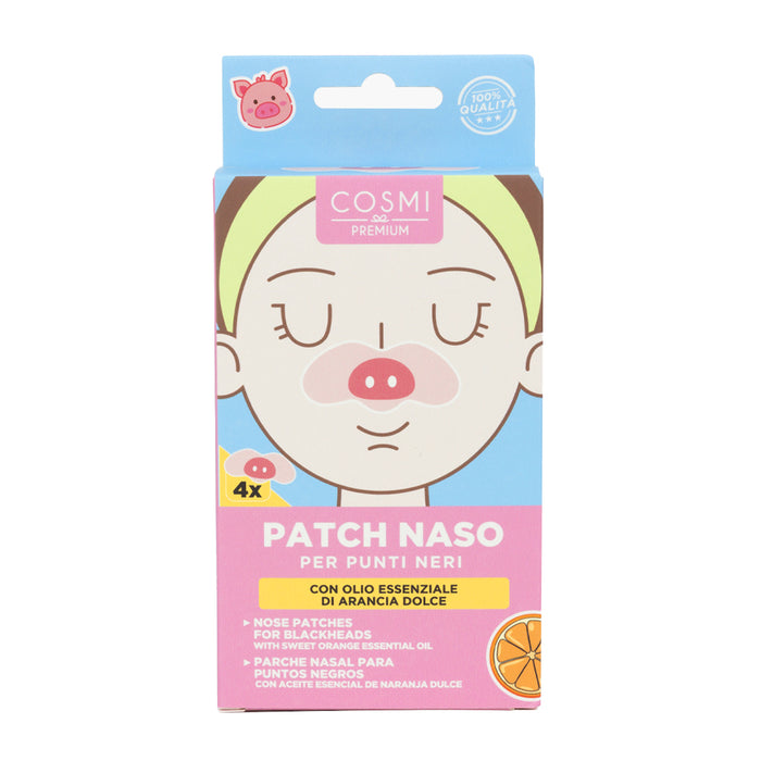 Patch naso a forma di musetto di maialino con olio essenziale di arancia dolce per rimuovere i punti neri