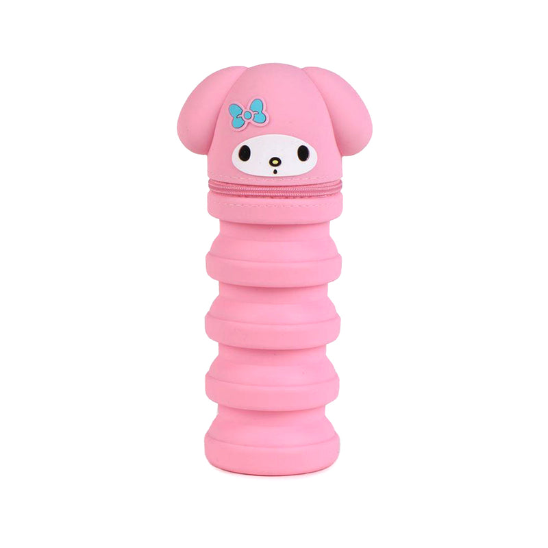 Astuccio pieghevole con i personaggi più iconici di Sanrio: Hello Kitty, My Melody e Kuromi.