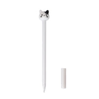 Penna gel ad inchiostro nero con gattino kawaii.La penna è disponibile con gattino nero, con gattino bianco, con zampetta nera e con zappetta bianca.