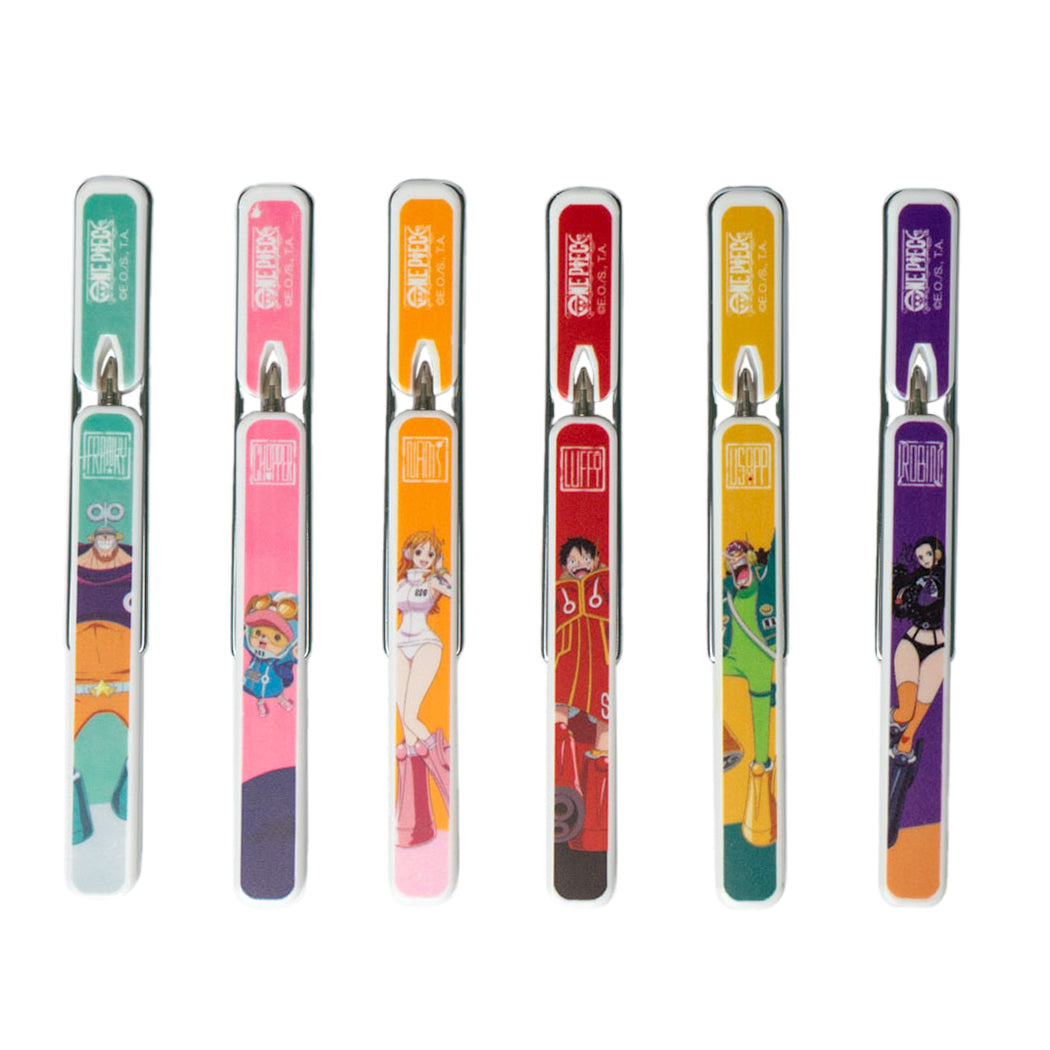 La penna snappy dal sapore vintage anni '80 si trasforma in un oggetto cool grazie a One Piece!