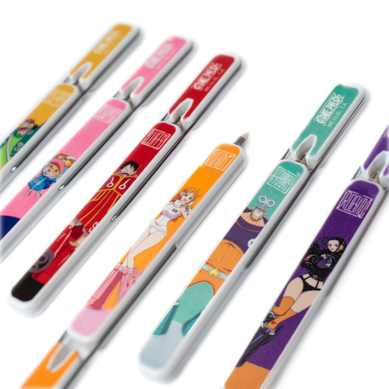 La penna snappy dal sapore vintage anni '80 si trasforma in un oggetto cool grazie a One Piece!