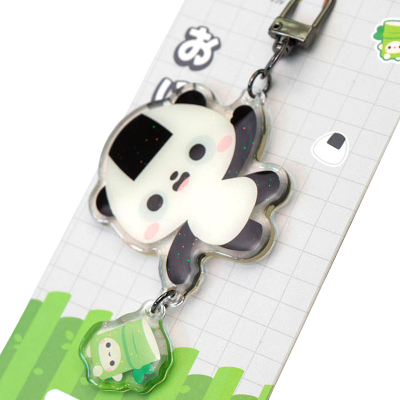 Simpatico portachiavi a forma di Panda in acrilico