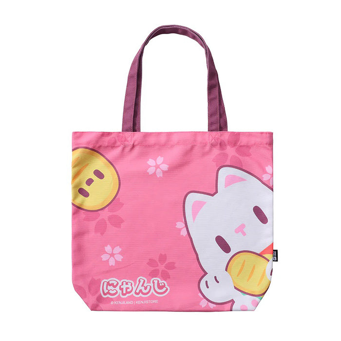 Una volta indossata non potrai più fare a meno di questa tote bag con stampa Maneki Neko.