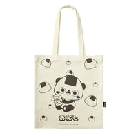 Pratica shopping bag in cotone con panda stampato