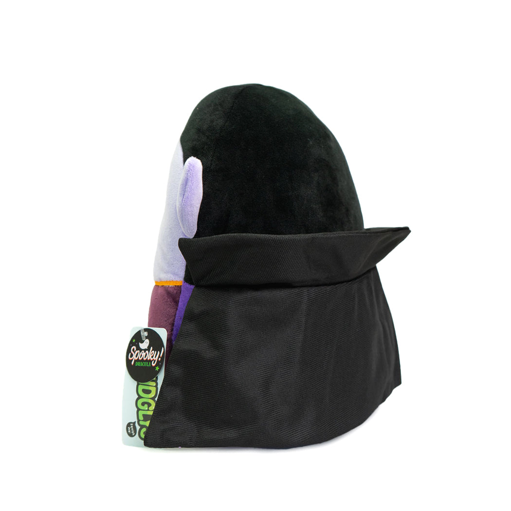 Peluche super squishy a forma di dracula. Puoi utilizzarlo come cuscino per decorare la tua casa a tema Halloween.