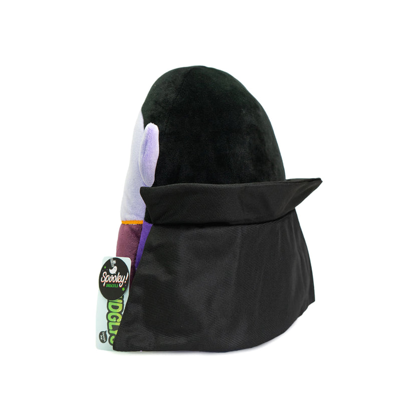 Peluche super squishy a forma di dracula. Puoi utilizzarlo come cuscino per decorare la tua casa a tema Halloween.