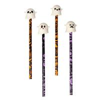 Matita HB con gomma removibile a forma di fantasma.