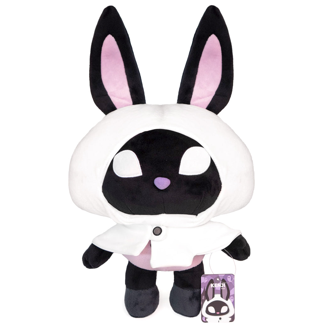Peluche a foma di coniglio horror nero.