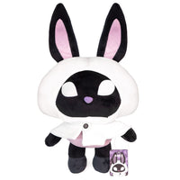 Peluche a foma di coniglio horror nero.