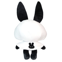 Peluche a foma di coniglio horror nero.