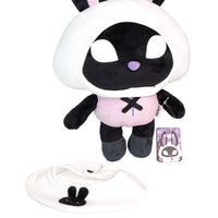 Peluche a foma di coniglio horror nero.