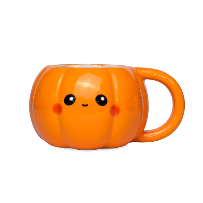 Tazza in ceramica a forma di zucca