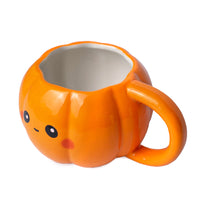 Tazza in ceramica a forma di zucca