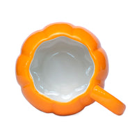 Tazza in ceramica a forma di zucca