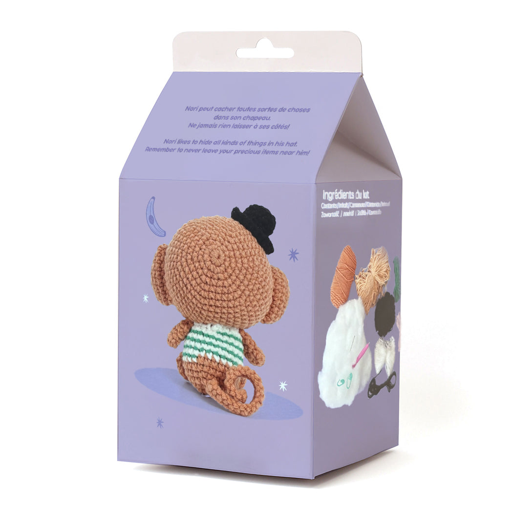 Kit completo per realizzare una simpatica scimmietta.