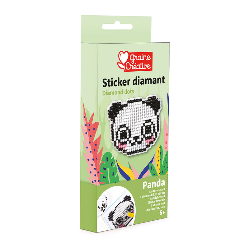 Kit completo per realizzare il mosaico di un panda.