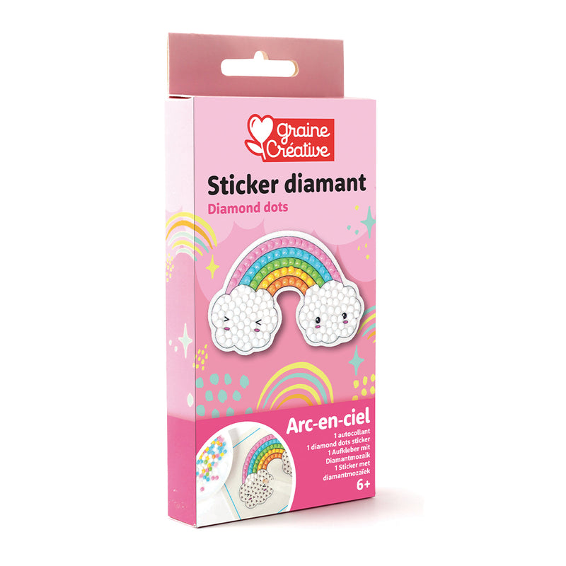 Kit completo per realizzare il mosaico di un arcobaleno.