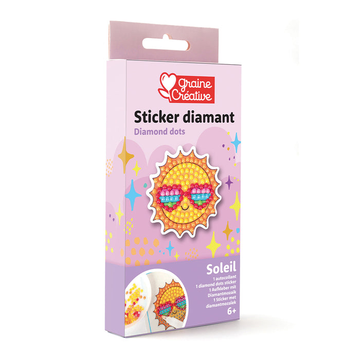 Kit completo per realizzare il mosaico di un sole.