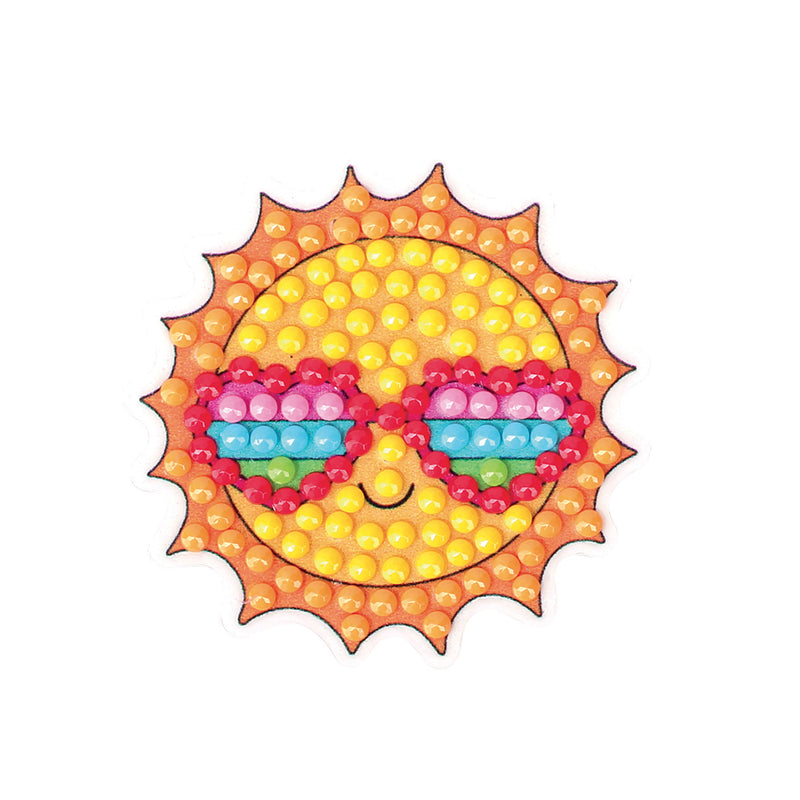 Kit completo per realizzare il mosaico di un sole.