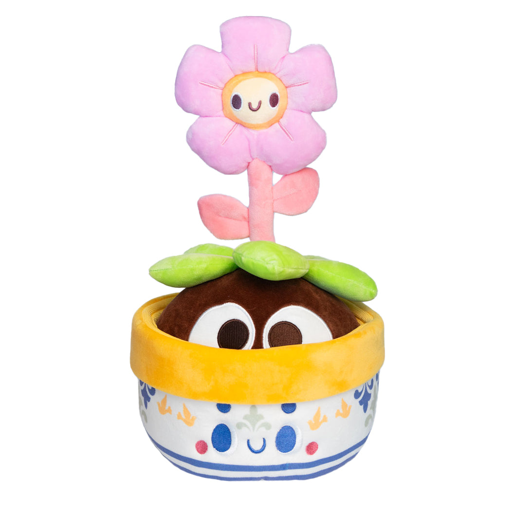 Plush a forma di fiore contenuto in una mystery box