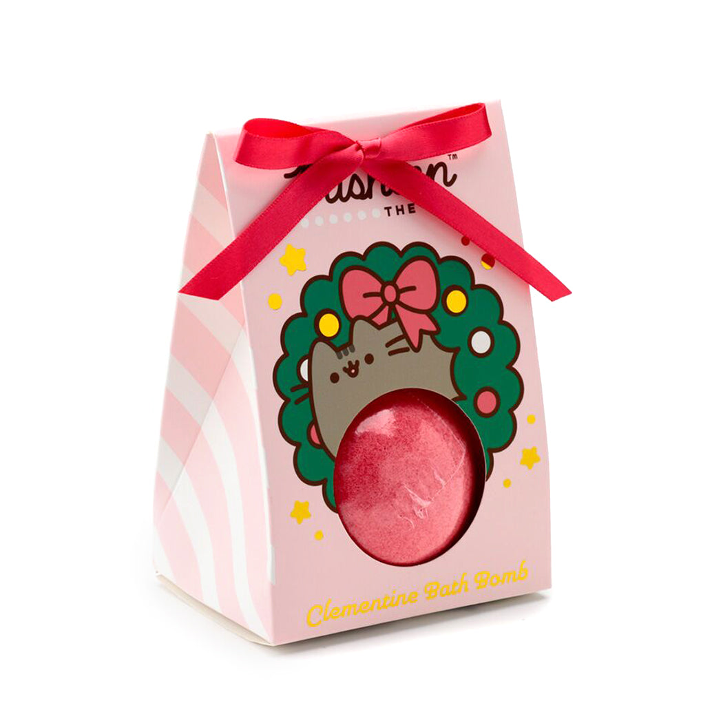 Bomba da bagno di Pusheen disponibile alla menta piperita, arancia e cioccolata