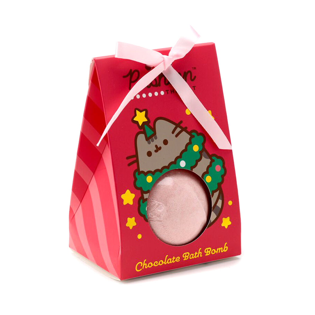 Bomba da bagno di Pusheen disponibile alla menta piperita, arancia e cioccolata