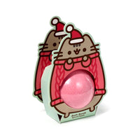 Bomba da bagno di Pusheen disponibile alla menta, al mandarino e alla torta di mele.