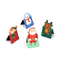 Set di segnalibri magnetici a forma di decorazioni natalizie.