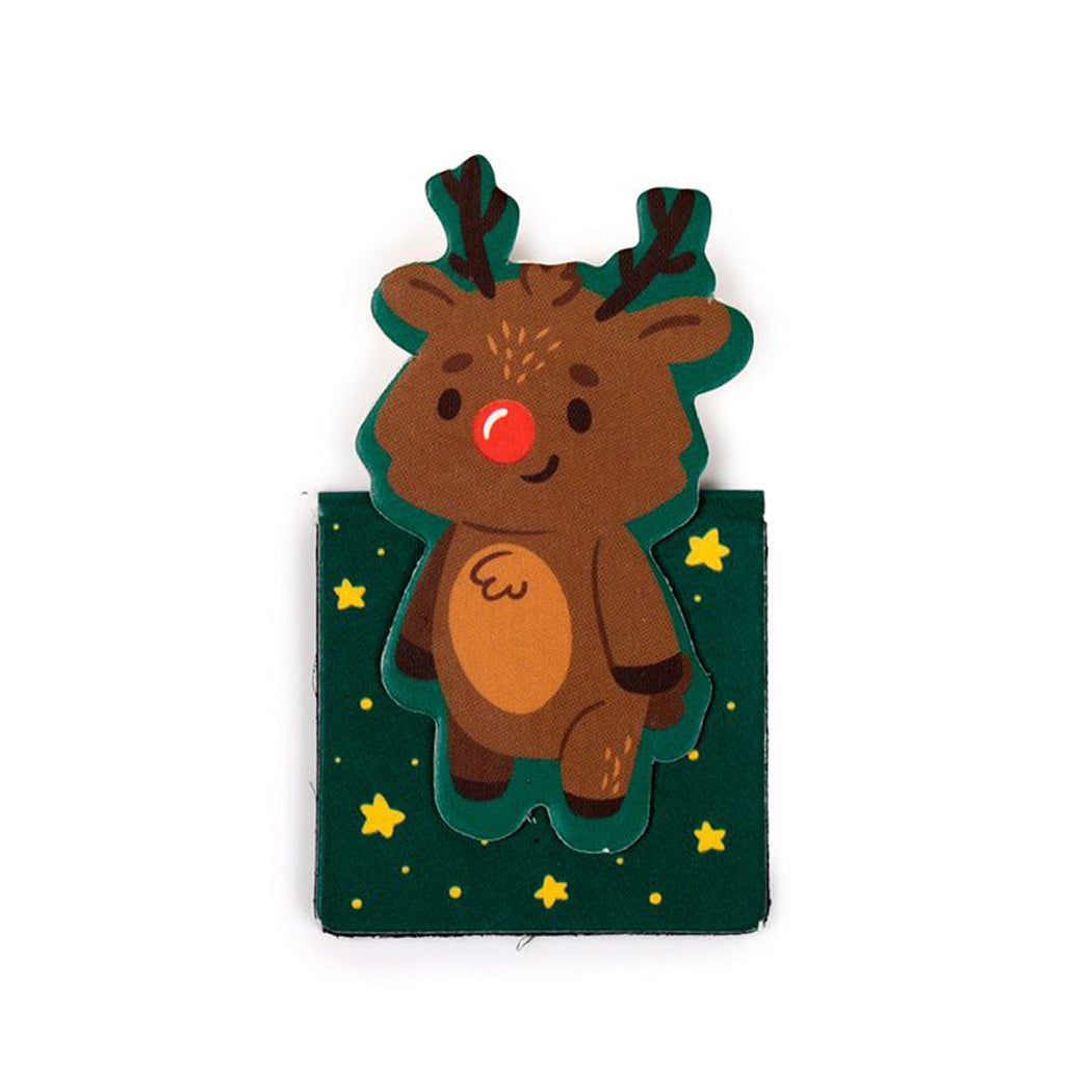 Set di segnalibri magnetici a forma di decorazioni natalizie.