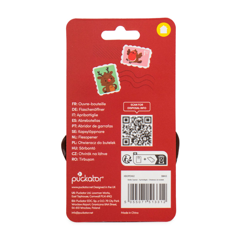 Apribottiglie a forma di Santa Claus.