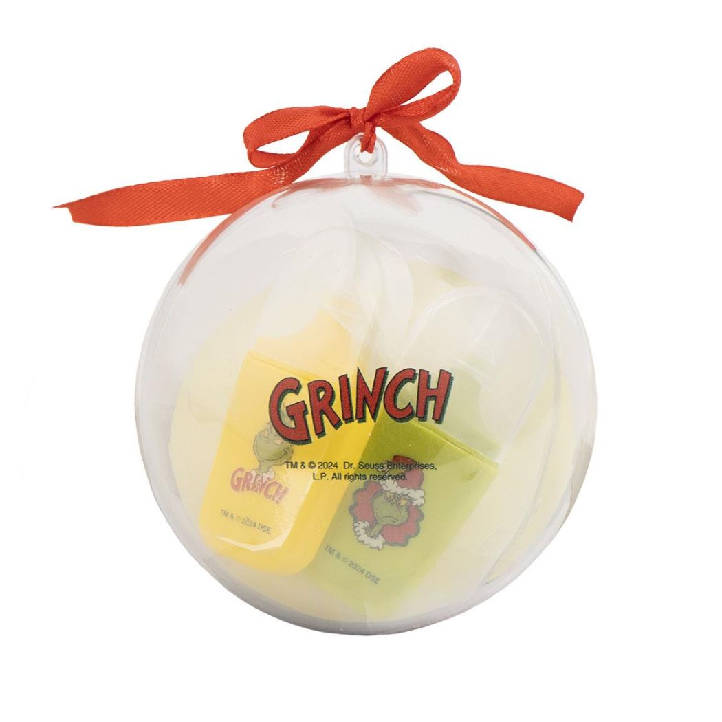 Decorazione di Natale contenente un set di stationery del Grinch