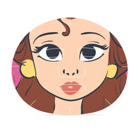 Maschera per il viso in tessuto della principessa Belle alla lavanda