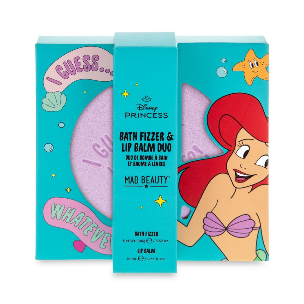 Duo beauty di Ariel con una bomba da bagno effervescente e un balsamo labbra