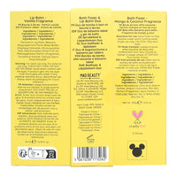 Duo beauty di Belle con una bomba da bagno effervescente e un balsamo labbra