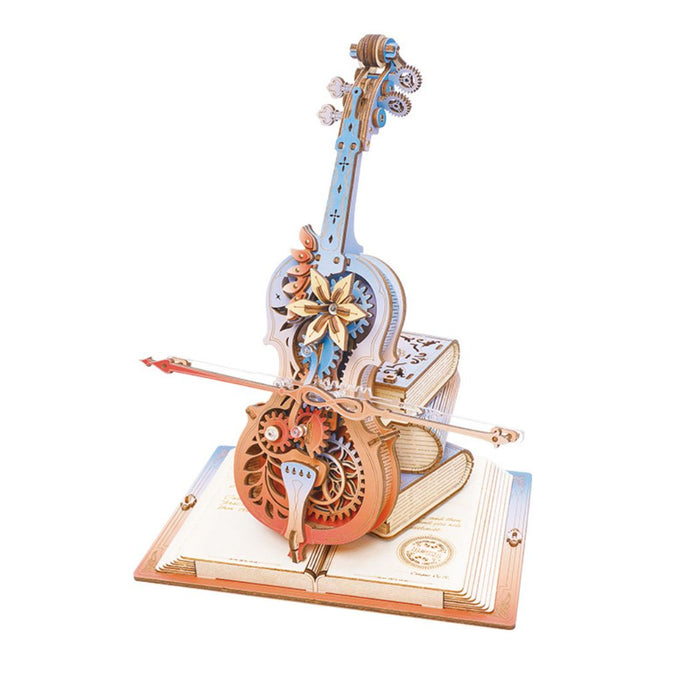 Puzzle in 3d che riproduce un violoncello.