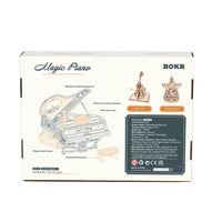 Modellino in 3d di un pianoforte a coda