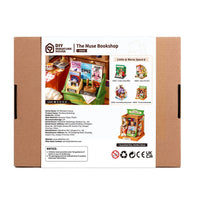 Puzzle in 3d che riproduce in miniatura una piccola libreria.